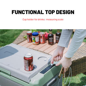 Alpicool nouveau modèle congélateur portable réfrigérateur <span class=keywords><strong>12</strong></span> <span class=keywords><strong>volts</strong></span> pour voiture avec chargeur usb réfrigérateur congélateur voiture pour voyage <span class=keywords><strong>camping</strong></span> pique-nique - Product Image 4