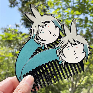 Vigreat Cool acrylique <span class=keywords><strong>Anime</strong></span> thème amusant <span class=keywords><strong>dessin</strong></span> animé <span class=keywords><strong>Image</strong></span> sur mesure échantillon gratuit créatif <span class=keywords><strong>Anime</strong></span> acrylique peigne - Product Image 3