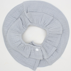 Organique respirant volants bave serviette unisexe garçons filles bébé <span class=keywords><strong>adulte</strong></span> 360 salive bavoir de <span class=keywords><strong>dentition</strong></span> avec bouton- - Product Image 1
