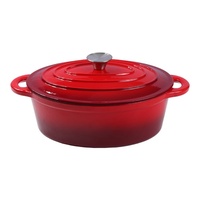 Ensemble de casseroles en fonte émaillée, pot à soupe et ragoût, compatible lave-vaisselle, pot à fruits de mer, casseroles