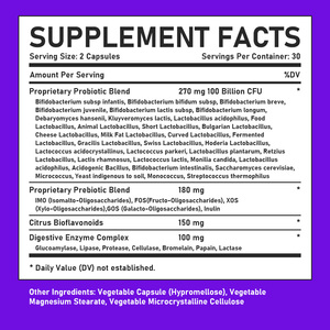 Cápsulas Probióticas de Marca Privada con Complejo de Enzimas Digestivas que te Ayudan a Mantener un Microbioma Ligero y Refuerzan el Sistema Inmunitario - Product Image 2