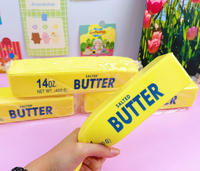 Bâton de beurre A24cm à rebond lent, texture douce et humide, jouet anti-stress moelleux, emballé pour la décompression, pour les 3 ans et plus jusqu'à 35 ans