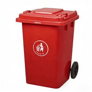 حاوية نفايات بلاستيكية مخصصة سعة 80 لتر، حاوية نفايات صغيرة رخيصة من البولي إيثيلين عالي الكثافة للترويج وإعادة التدوير مع عجلات - Product Image 3