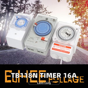 TB118N 240V maks. Voltaj otomatik mekanik zaman kontrolörü 16A maks. Sokak ışıklı işaret kutusu için akım zamanlayıcı anahtarı - Product Image 2