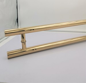 Tùy chỉnh Vàng đẩy kéo phía trước cửa chính xử lý thép không gỉ 304 bên ngoài lối vào cửa gỗ Xử lý vòng cửa kính xử lý - Product Image 5