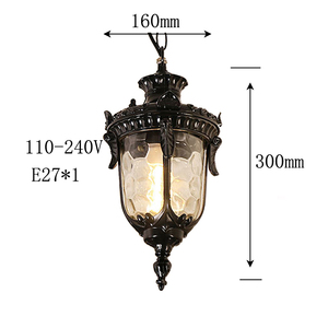 <strong>RETRO</strong> GARDEN OUTDOOR PENDANT LIGHTS DIE CASTING ALUMINUM WATERPROOF HANGING <strong>LAMP</strong> - Product Image 3