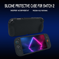 Coque en silicone texturée épaissie, étui souple pour Switch 2, accessoires pour Nintendo Switch 2
