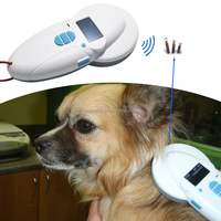 Escáner de Microchip RFID Multi-protocolo ISO11784/5 ISO14223 FDX-B/FDX-A/HDX EM4102 134.2kHz, Pantalla OLED ABS de 128x64, 800 Registros
