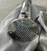 Échangeur de chaleur industriel en acier sanitaire, mini échangeur à double tube