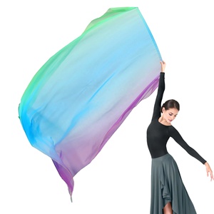 Drapeaux de culte de danse de louange prophétique Drapeaux rectangulaires du ministère de la danse des femmes - Product Image 6