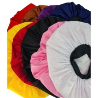 Bonnet en satin imperméable extra large pour teinture capillaire, soin profond, tresses, locs, usage quotidien, avec large bande élastique