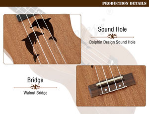 Aiersi อูคูเลเล่โลมาอูคูเลเล่ทำจากจีนขายส่งโลโก้ตามสั่งจากโรงงานขนาดเล็ก - Product Image 2