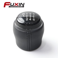 Poignée de levier de vitesses manuelle à 6 vitesses en plastique noir argenté pour Renault Clio Mk5 Dacia Duster Mk1 Mk3