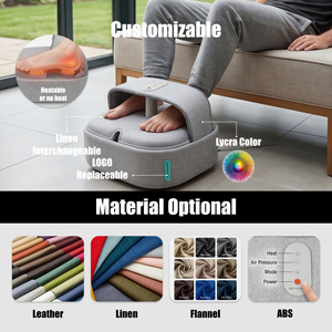 Masseur de pieds à pression d'air vibrant chauffant <span class=keywords><strong>Shiatsu</strong></span> de qualité supérieure pour un confort ciblé des pieds et des jambes - Product Image 3