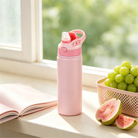 Tumbler Kustom untuk Anak-anak Remaja Bebas BPA Dinding Ganda 15oz Botol Termo Anak Grosir Botol Air Terisolasi untuk Pengecer