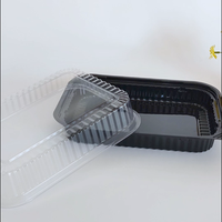 Boîte à sushi en plastique jetable de qualité supérieure pour affichage d'aliments frais à emporter et restauration