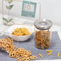 Recipientes Herméticos de Vidrio para Almacenamiento de Alimentos con Tapas para Organización de Despensa de Cocina, Frascos para Cereales y Granos, Almacenamiento a Prueba de Fugas