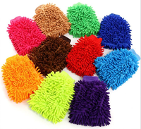 Vente Flash Gant de Lavage en Microfibre 25*17cm 60g 82g 100g Gant de Lavage Auto en Microfibre Chenille Vert Bleu Violet