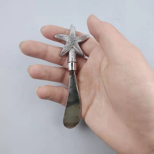 Silver Starfish Butter Knife Stainless Steel Blade Cheese Cake Slicer <b>Hand</b> <b>Wash</b> Only - Product Image 2