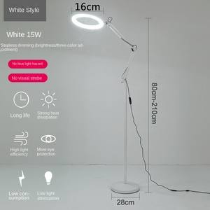 Demi Lune Beauté Lampe Dimmable Réglable Hauteur <span class=keywords><strong>Cils</strong></span> Tatouage Travail Lampe De Table Sourcil Tatouage Lampadaire Éclairage Photographique - Product Image 6