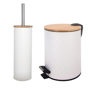 The new stripe is dotted trash bins set waste wooden lid pedal bin
