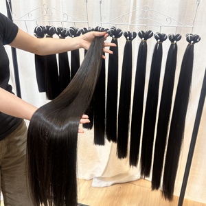 Extensiones de Cabello Humano Brasileño 100% Virgen, Estilos Naturales Ondulados, Rizados y Lisos, Grado Remy, Trama Doble a Máquina, Alta Calidad - Product Image 1