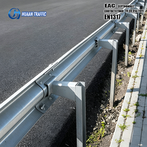 Système de garde-corps routier pour centrale électrique en haute montagne, poutre et poteau en acier Q355 galvanisé à chaud GOST 26804 EN1317 - Product Image 1