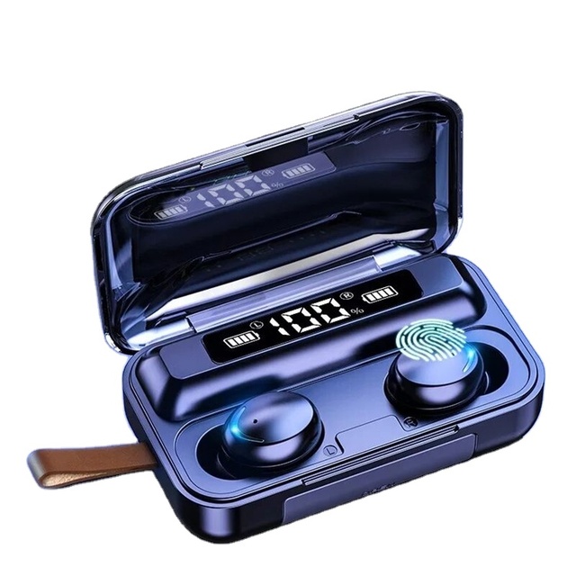 IPX7 TWS F9 Wireless 5.0 Earphones 2200Mah Charging Box Wireless Headphone 9D Stereo Sports Waterproof Headsets With Mic
