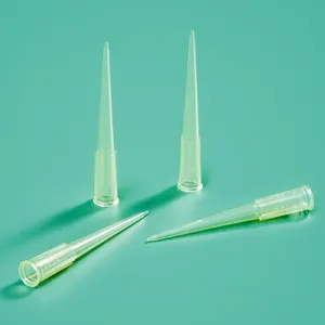 CE ISO Approved Laboratory Universal Disposable Sterile Plastic Micro 200ul Yellow Pipette Tips