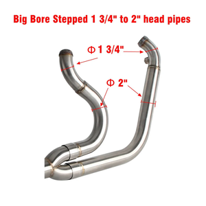 Kit de silenciador de escape de motocicleta completo de acero inoxidable para <span class=keywords><strong>Harley</strong></span> <span class=keywords><strong>Dyna</strong></span> 06-17 Fat Bob Low Rider <span class=keywords><strong>Super</strong></span> <span class=keywords><strong>Glide</strong></span> <span class=keywords><strong>Custom</strong></span> Wide <span class=keywords><strong>Super</strong></span> <span class=keywords><strong>Glide</strong></span> - Product Image 5