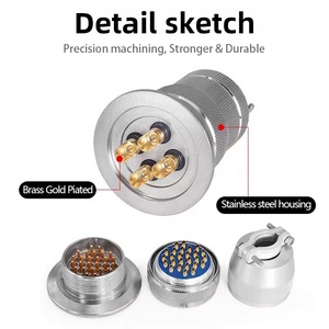 Mặt bích Nhanh chóng gắn kf25/40 niêm phong khí sealaviation plugvacuum Kính thiêu kết kết nối - Product Image 3