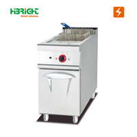 380V 9kw équipement de cuisine commerciale Restaurant Machine de cuisson friteuse électrique (1-Tank & 1- Basket) avec armoire
