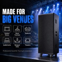 Altavoz Profesional de 15 Pulgadas, 3 Vías, Rango Completo, Metálico, 2000W, Resistente al Agua, con Pintura de Poliurea, para Exteriores, Line Array, Audio, Escenario, Conciertos en Vivo