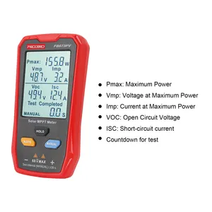 Pv Smart Current Voltage Power Tester Zonnepaneel Tester Met Grote Lcd-Scherm Fotovoltaïsche Tester