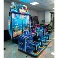 Machine de jeu vidéo de pêche de grande taille, simulateur universel de course, machine commerciale à pièces pour quatre personnes