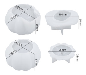 INTODIY Moule en silicone pour décoration de Noël, Halloween, sorcière, citrouille, cabane, maison d'elfe, boîte de rangement, boîte à bonbons, <span class=keywords><strong>miroir</strong></span> - Product Image 6