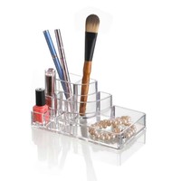 Boîtes de rangement empilables transparentes en acrylique pour accessoires, maquillage et organisation transfrontalière