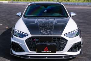 ฝากระโปรงคาร์บอนไฟเบอร์แบบมีช่องระบายอากาศ AE DESIGN สำหรับ A4 S4 RS4 B9 B95 B10 ปี 2017-ปัจจุบัน - Product Image 5