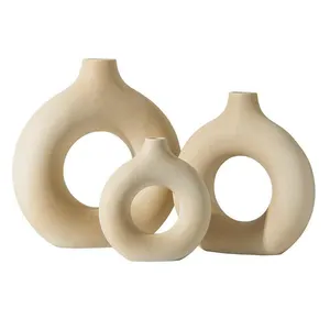 Clay Porcelain European Custom Handmade Classic Flower Vase For Wedding Centerpieces