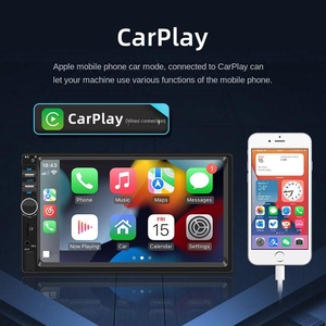 Lecteur MP5 Bluetooth pour voiture de 7 pouces, CarPlay, écran de contrôle central embarqué, système de divertissement embarqué, connectivité - Product Image 2