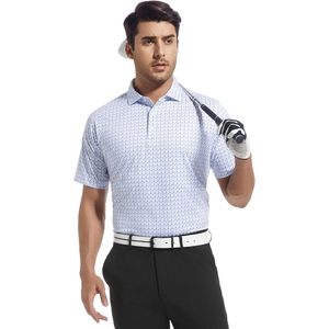 Polo de Golf Personalizado para Hombre, Manga Corta, Secado Rápido, Absorbe la Humedad, Tejido de Poliéster Estampado - Product Image 2