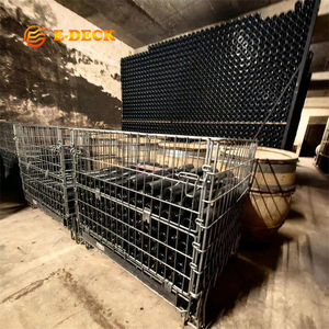 Taşıma Depolama İstiflenebilir Yer Tasarruflu Galvanizli Çelik Şarap Şişesi Depolama Kafesi - Product Image 6