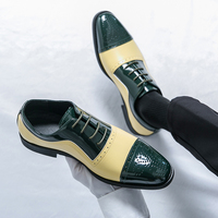 Klassische Britische Herren-Lacklederschuhe in Verschiedenen Farben für Formelle Anlässe, Partys, Hochzeiten und Büro - Glänzende Brokat-Schuhe