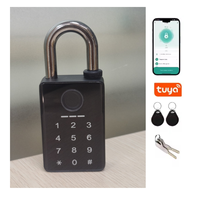 Serrure de porte intelligente en alliage de zinc étanche IP65 avec application Tuya, biométrique, empreinte digitale, sécurité renforcée pour verre/aluminium/acier