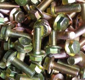 Proveedor de Fábrica ODM OEM ASME B18.2.1 B18.2.3.4M <span class=keywords><strong>IFI</strong></span> 111 10 # Perno hexagonal con brida de zinc de 2'' Gr 2/5/8 con tuercas hexagonales con brida - Product Image 4