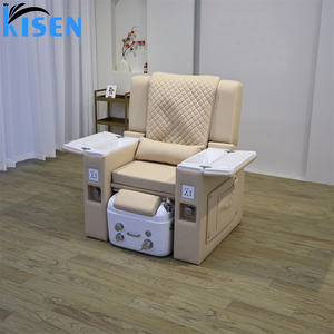 Chaises de manucure et pédicure modernes à prix de gros, mobilier de salon de beauté et SPA, avec bain de pieds à jets personnalisé et massage intégré - Product Image 5