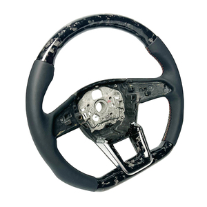 Volante de Coche de Cuero y Fibra de Carbono Negra para <span class=keywords><strong>Audi</strong></span> C8, Calidad para <span class=keywords><strong>Audi</strong></span> B8, B8.5, B9, R8, A3, A5, A6, A7, TT, C8, C7, C6, B6, B7 - Product Image 3