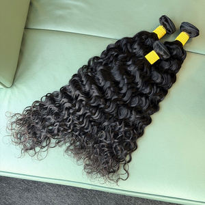 Cheveux humains vierges non traités à 100 %, mèches de cheveux ondulés naturels pour femmes noires, mèches de tissage de cheveux à double trame faite à la machine - Product Image 2