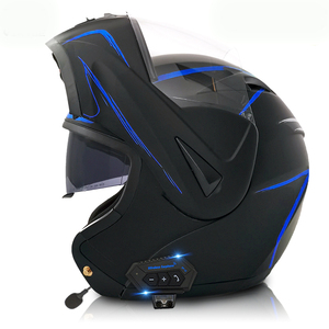 Casque de <span class=keywords><strong>moto</strong></span> rabattable classique en ABS approuvé par VIRTUE DOT - Visière intégrée en option - Product Image 1