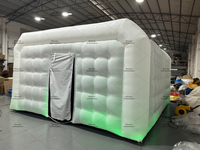 Cabine de yoga gonflable personnalisée, portable, blanche, de qualité commerciale, pour la gymnastique et le yoga chaud